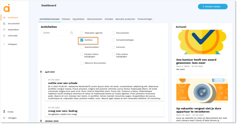 notities site