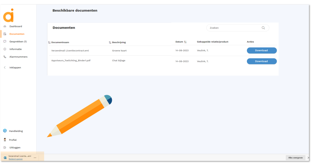 hypotheek checklist dashboard