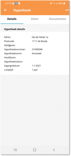 hypotheekdetails hypotheekdetails