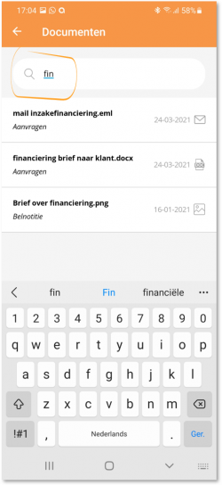 zoeken op document zoeken op document